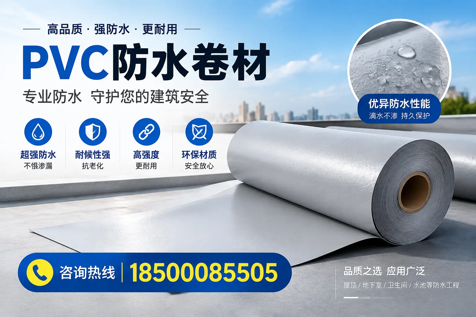 连云港地区pvc防水卷材的市场现状与发展趋势