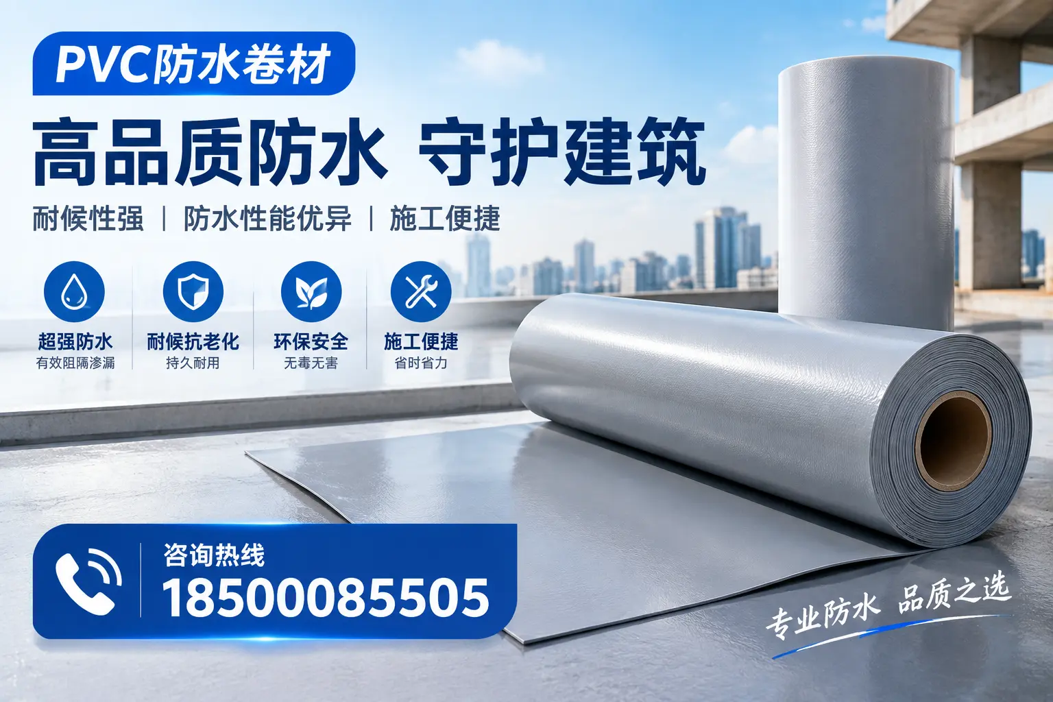 PVC防水卷材的防水效果评测，适合连云港的科学依据